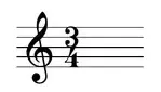 Diagram: 3/4 waltz time signature with three beats per measure