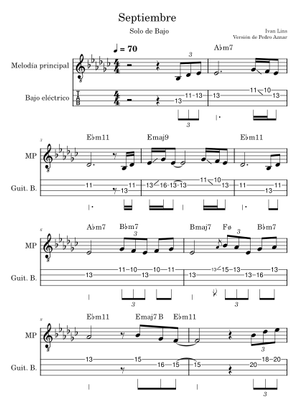 Setembro の公式楽譜を演奏する by Ivan Lins ピアノ | MuseScore.com