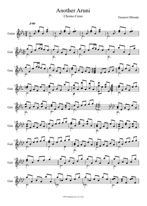 Chrono Trigger - Main Theme - for solo acoustic guitar 楽譜 タブ譜 Chrono Trigger - Main Theme - for solo acoustic guitar 楽譜 タブ譜