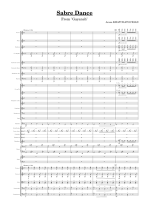 剣の舞 - アラム・ハチャトゥリアン 楽譜 フルート (ソロ) | MuseScore.com