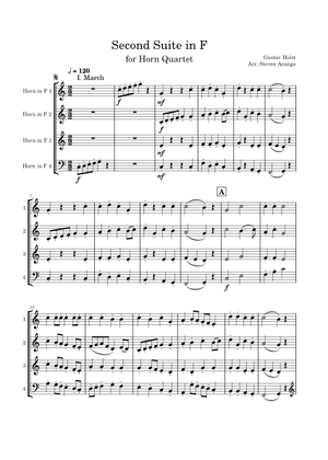 Second Suite for Military Band, Op.28 No.2 – Gustav Holst - 1st