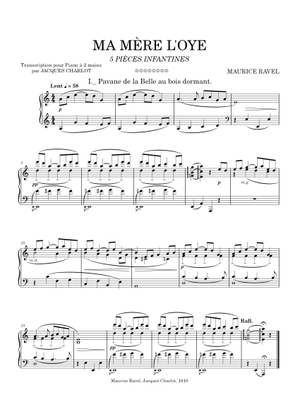 ラヴェル - マ・メール・ロワ 楽譜 ピアノ (ピアノデュオ) | MuseScore.com