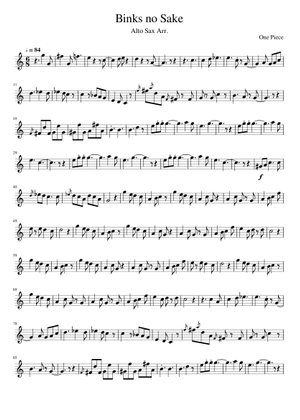 チェロのためのビンクスの酒 楽譜 チェロ (ソロ) | MuseScore.com