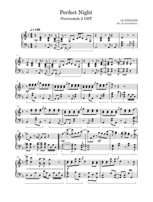 dustofstarz | 無料の の楽譜 | MuseScore.com でPDFのダウンロード