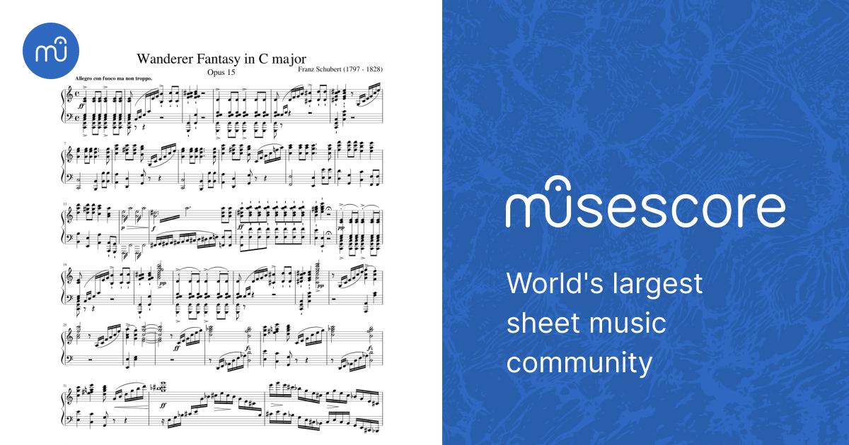 さすらい人幻想曲 楽譜 ピアノ (ソロ) | MuseScore.com