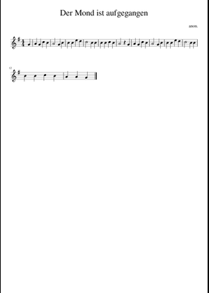 月が昇った 楽譜 ピアノ (ピアノデュオ) | MuseScore.com