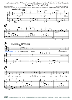 無料のジョン・ラター の楽譜 | MuseScore.com でPDFのダウンロード