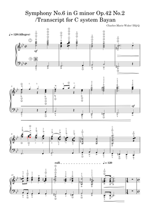 Widor - Organ Symphony No. 5 in F Minor, Op. 42, 5th Movement 楽譜