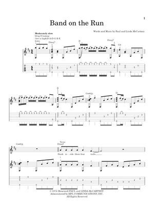 Band on the Run の公式楽譜を演奏する by Paul McCartney and the