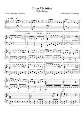 無料のナイト・レンジャー の楽譜 | MuseScore.com でPDFの