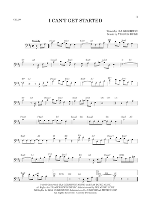 I Can't Get Started With You の公式楽譜を演奏する by George
