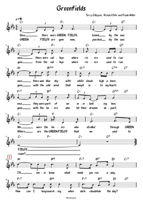 無料のグリーンフィールズ ザ・ブラザーズ・フォー の楽譜 | MuseScore