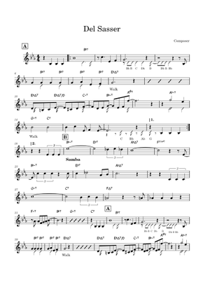 デル・サッサー 楽譜 コード付き ピアノ (ソロ) easy | MuseScore.com