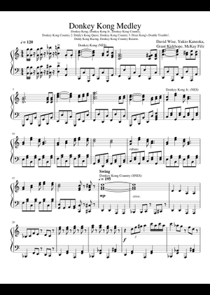 ドンキーコング 楽譜 ピアノ (ソロ) easy | MuseScore.com