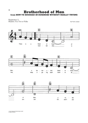 Brotherhood Of Man (Lead sheet with lyrics ) 楽譜 コード付き Brotherhood Of Man (Lead sheet with lyrics ) 楽譜 コード付き