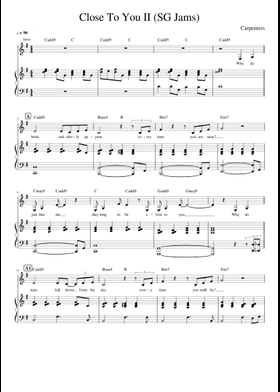 無料のカーペンターズ の楽譜 | MuseScore.com でPDFのダウンロード