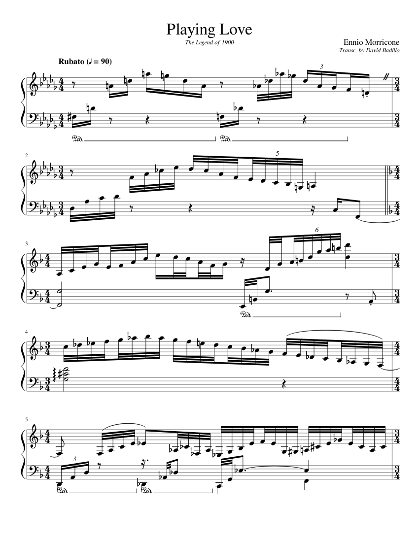 プレイング・ラブ 楽譜 ピアノ (ソロ) | MuseScore.com