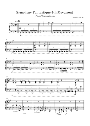 Symphonie fantastique – Hector Berlioz (4th Movement) 楽譜 ピアノ