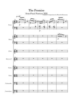 ファイナルファンタジーXIII - 約束 楽譜 ピアノ (ソロ) | MuseScore.com