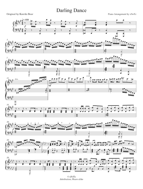 xNoTz | 無料の の楽譜 | MuseScore.com でPDFのダウンロードまたは印刷