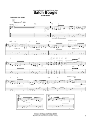 Ten words の公式楽譜を演奏する by Joe Satriani ギター | MuseScore.com