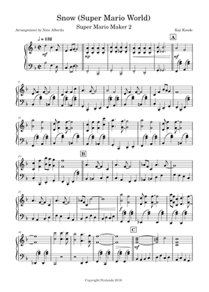 スーパーマリオ64 - 雪山 – 近藤浩治 楽譜 ピアノ (ソロ) | MuseScore.com
