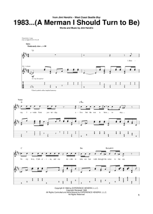 Stone free の公式楽譜を演奏する by Jimi Hendrix ギター | MuseScore.com