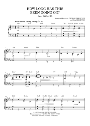How Long Has This Been Going On? の公式楽譜を演奏する by George Gershwin ピアノ ...