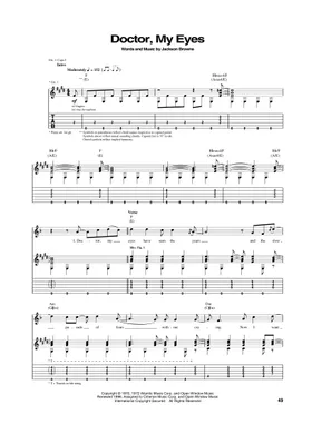 無料のジャクソン・ブラウン の楽譜 | MuseScore.com でPDFの 無料のジャクソン・ブラウン の楽譜 | MuseScore.com でPDFの