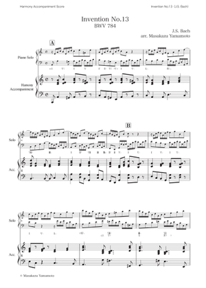 Two-Part Invention No. 8 in F Major の公式楽譜を演奏する by Johann