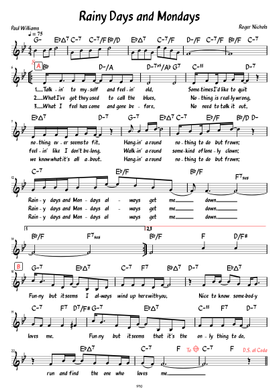 無料のポール・ウィリアムズ・カーペンターズ の楽譜 | MuseScore.com