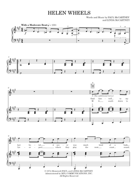 無料のポール・マッカートニー＆ウイングス の楽譜 | MuseScore.com で