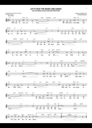 Let's Face The Music And Dance の公式楽譜を演奏する by Dick Hyman
