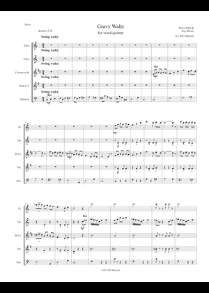 Gravy Waltz の公式楽譜を演奏する by Steve Allen ピアノ, ボーカル
