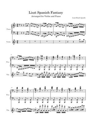 スペイン幻想曲 S.253 – フランツ・リスト 楽譜 ピアノ (ソロ