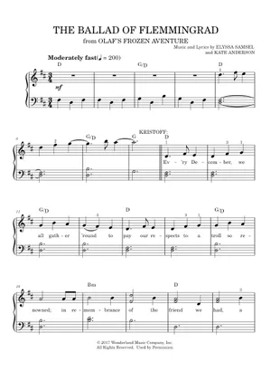 Samsel The Ballad Of Flemmingrad の公式楽譜を演奏する by Samsel, Elyssa; Anderson, Kate ...