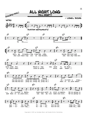 無料のライオネル・リッチー の楽譜 | MuseScore.com でPDFの 無料のライオネル・リッチー の楽譜 | MuseScore.com でPDFの