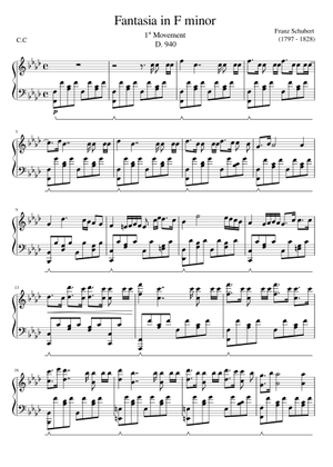 幻想曲 作品103 D. 940 楽譜 ピアノ (ソロ) | MuseScore.com