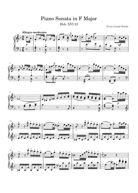 無料のPiano Sonata In F Major Hob. Xvi: 23 フランツ・ヨーゼフ