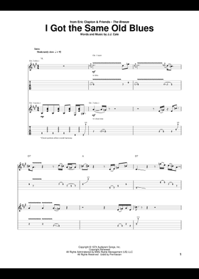 無料のJ.J.ケイル の楽譜 | MuseScore.com でPDFのダウンロードまたは印刷