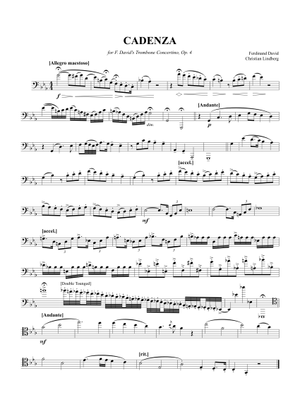 バストロンボーンのための協奏曲 フェルディナント・ダヴィッド, 作品4