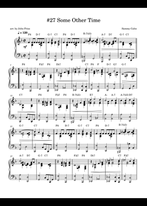 Some Other Time – Leonard Bernstein 楽譜 コード付き ピアノ (ソロ