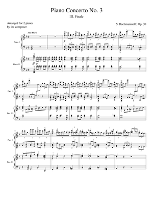 ラフマニノフ ピアノ協奏曲第3番 簡単 楽譜 ピアノ (ソロ) | MuseScore.com