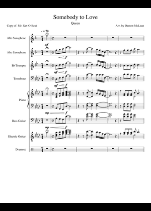 愛する人 の公式楽譜を演奏する クイーン ギター | MuseScore.com