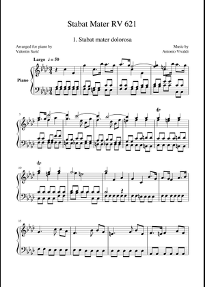 Stabat Mater, RV 621 - 9. Amen (bassoon) – Antonio Vivaldi 楽譜