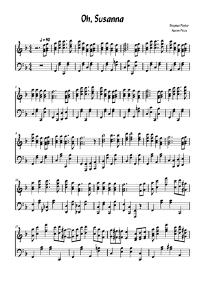 Oh! Susanna – Stephen Foster ‎ 楽譜 ピアノ (ソロ) | MuseScore.com