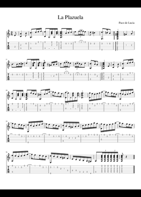 無料のパコ・デ・ルシア の楽譜 | MuseScore.com でPDFのダウンロード