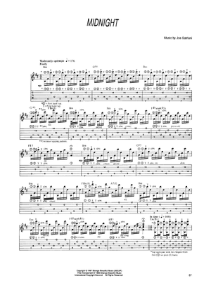 Ten words の公式楽譜を演奏する by Joe Satriani ギター | MuseScore.com