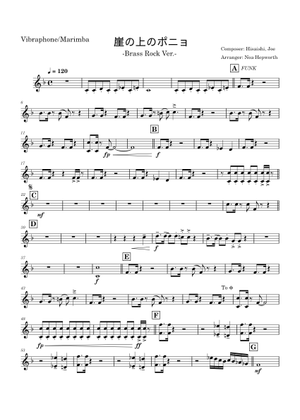 崖の上のポニョ - 久石譲 楽譜 バイオリン (弦楽二重奏) | MuseScore.com