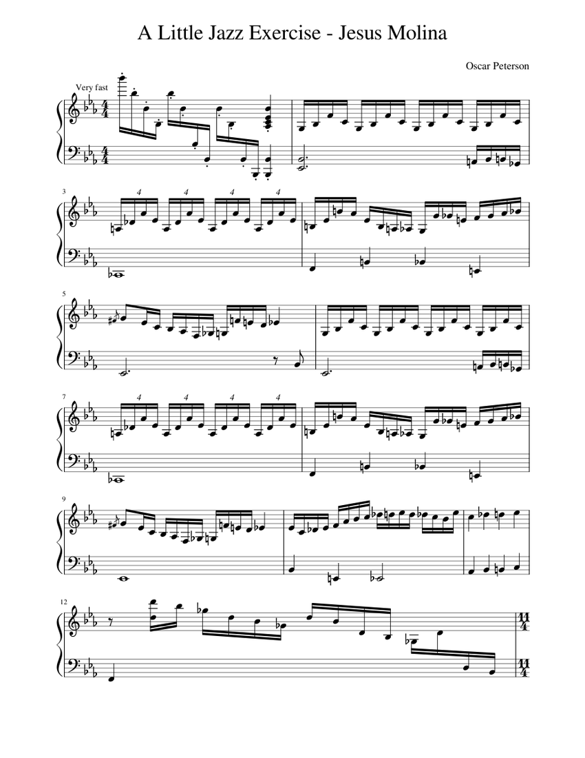 オスカー・ピーターソン - A Little Jazz Exercise (ヘスス・モリーナ
